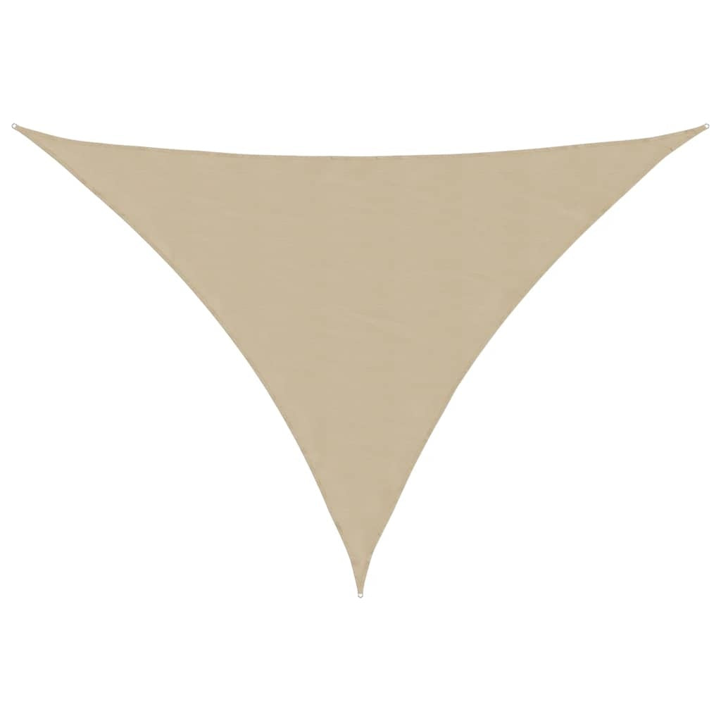 Parasole a Vela Triangolare in Tessuto Oxford 4×5×6,4 m Beige - Image 6 of 40