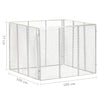 Compostiera da Giardino in Ferro Zincato 100×100×77 cm Argento - Image 12 of 16