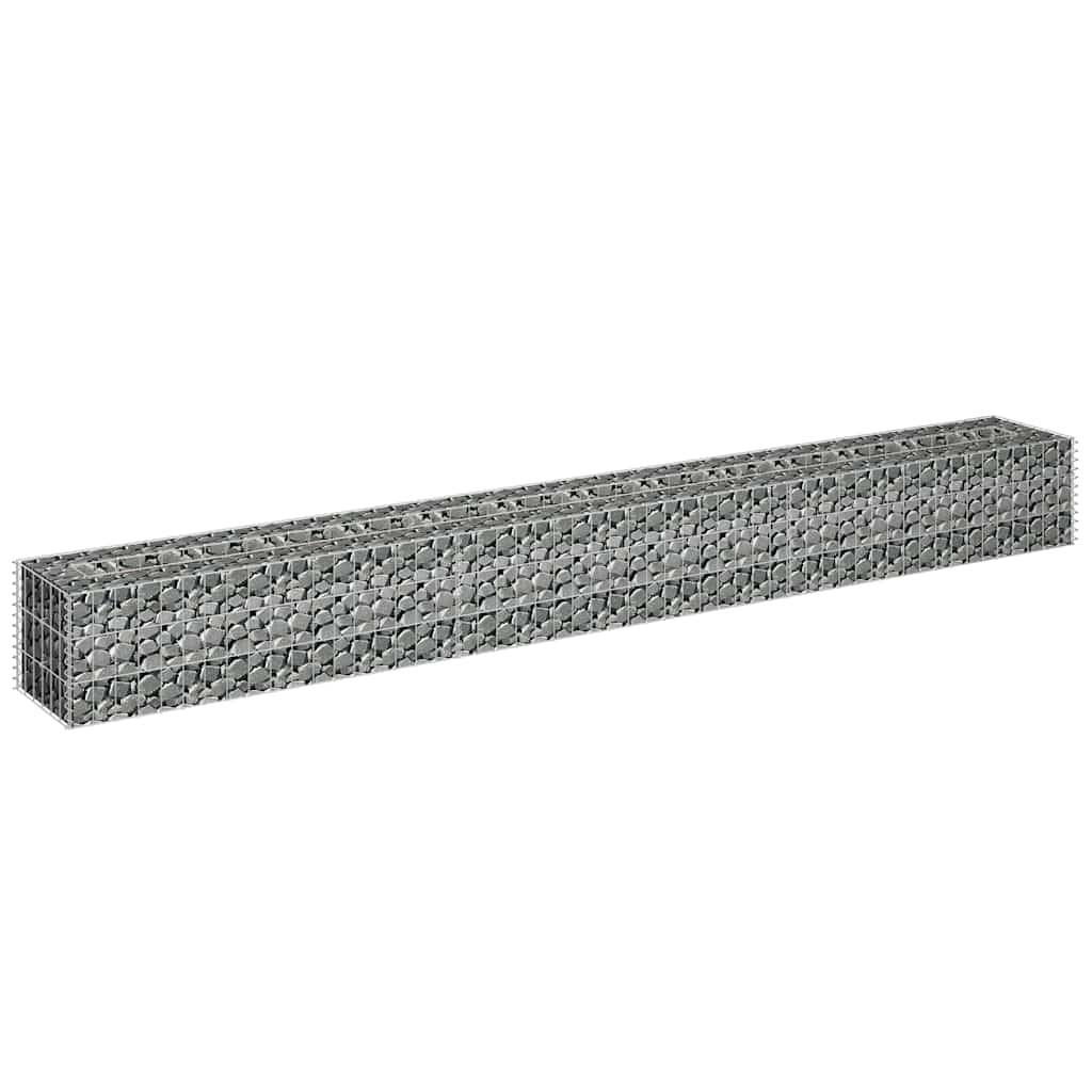 Gabbione Letto Rialzato Acciaio Zincato 270×30×30 cm Argento - Image 18 of 25