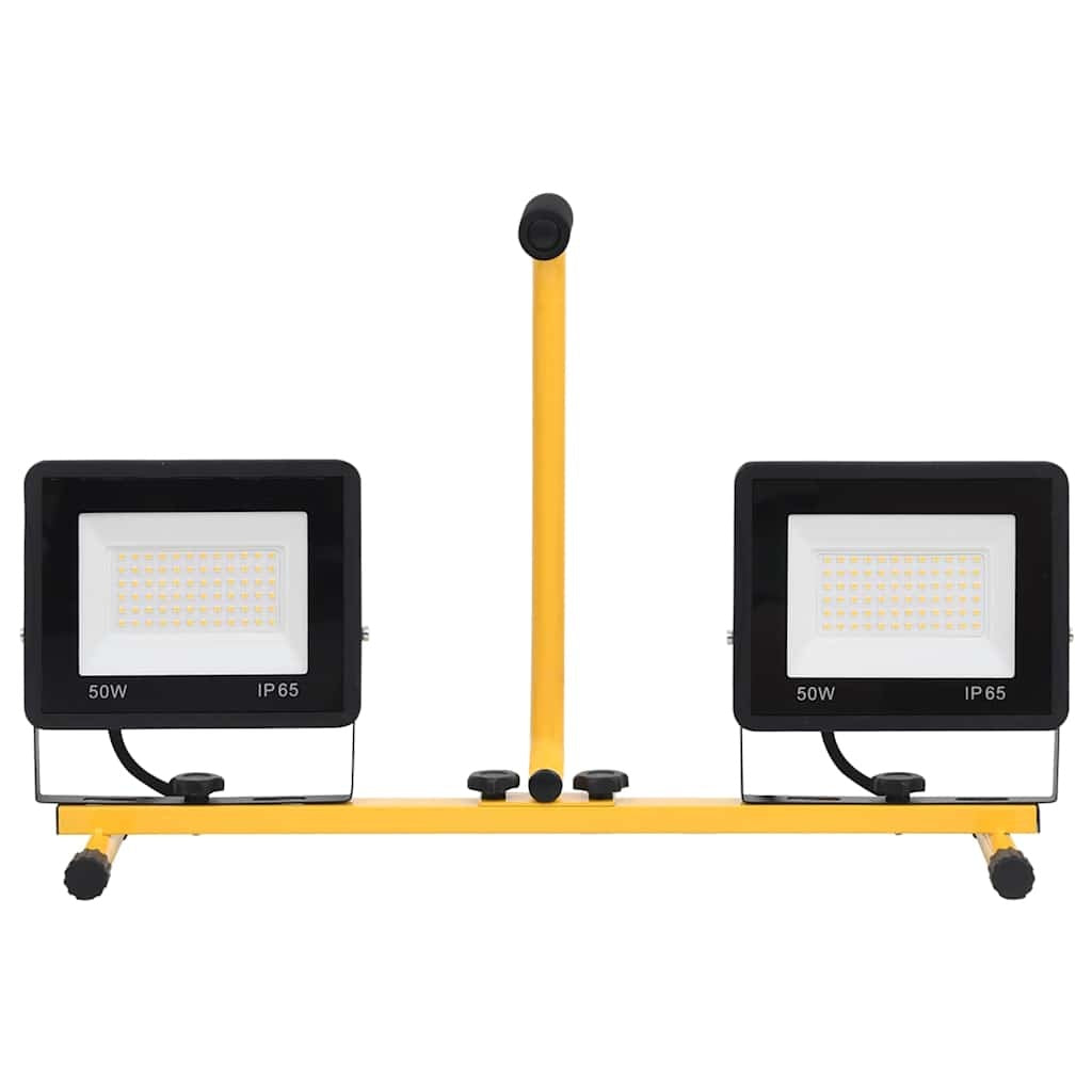 Faretto a LED con Maniglia 2×50W Alluminio e Acciaio 58,5×37,5 cm Nero e Giallo - Image 10 of 40