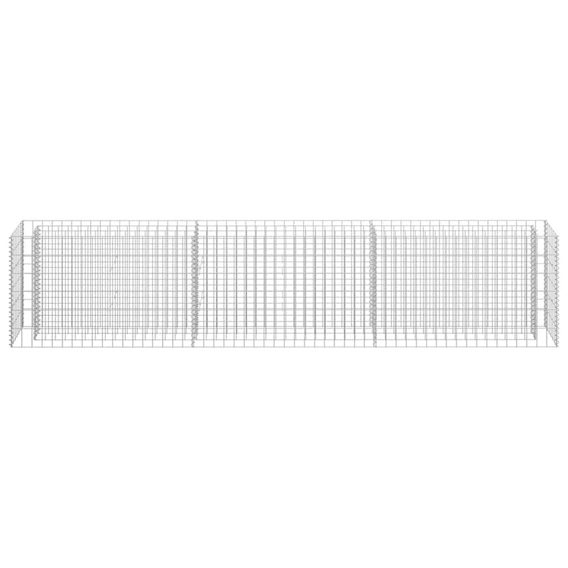 Gabbione Letto Rialzato in Acciaio Zincato 270×30×60 cm Argento - Image 10 of 28