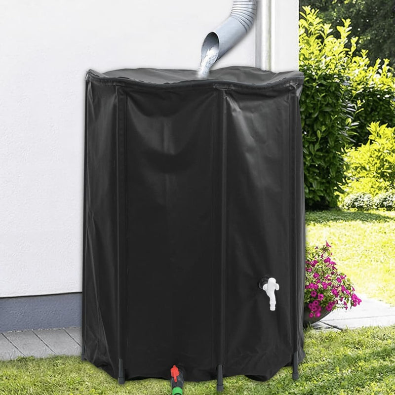 Serbatoio Acqua Pieghevole 1350 L in PVC Ø 120×120 cm Nero - Image 2 of 40