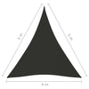 Parasole a Vela Oxford Triangolare 4×5×5 m Antracite - Image 19 of 44