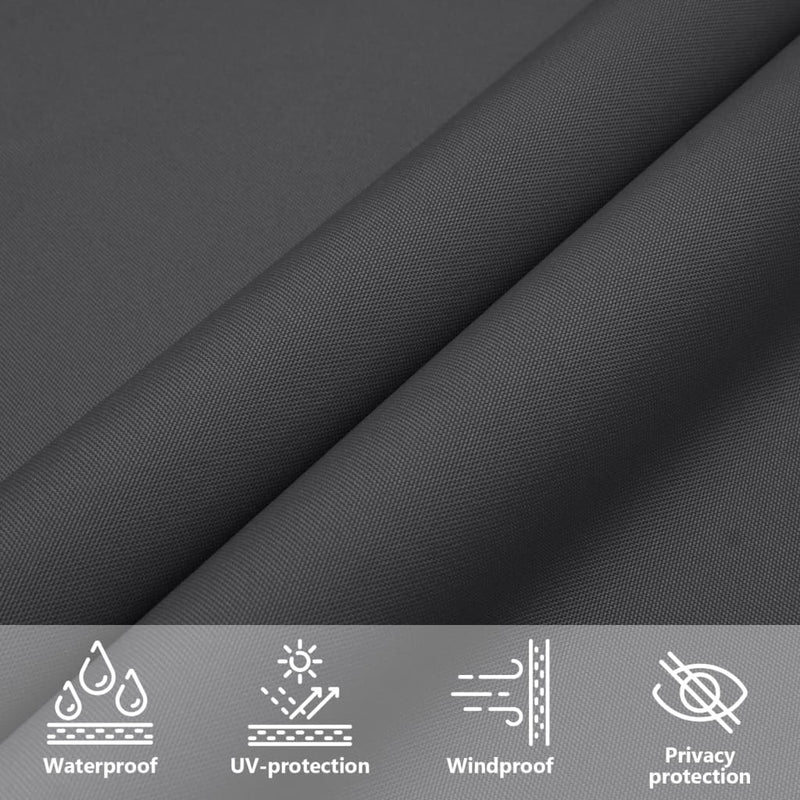 Parasole a Vela Oxford Triangolare 4×5×5 m Antracite - Image 30 of 44