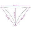 Parasole a Vela Oxford Triangolare 4×5×5 m Antracite - Image 32 of 44