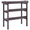 Tavolo Piante Ripiani Legno Massello Abete e Zinco 78×38×82,5 cm Grigio - Image 12 of 32