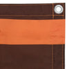 Paravento Balcone Tessuto Oxford Impermeabile 75×600 cm Arancione e Marrone - Image 13 of 24