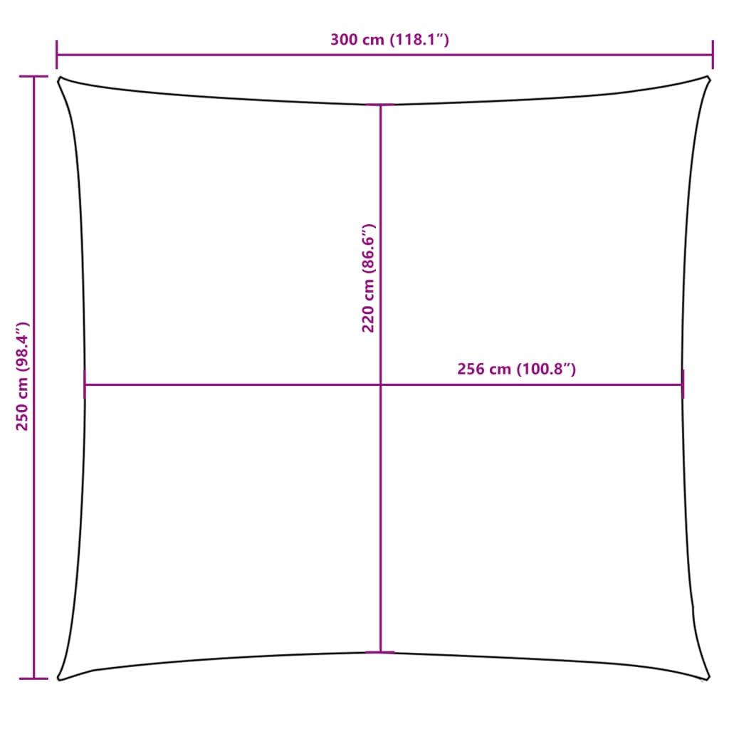 Parasole a Vela Rettangolare in Tessuto Oxford 2,5×3 m Antracite - Image 26 of 36