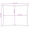 Parasole a Vela in Tessuto Oxford 2,5×3,5 m Antracite - Image 27 of 36