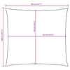Vela Parasole Quadrata Tessuto Oxford 3,6×3,6 m Blu - Image 44 of 44