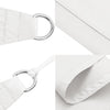 Parasole a Vela Quadrata Tessuto Oxford 7×7 m Bianco - Image 8 of 26