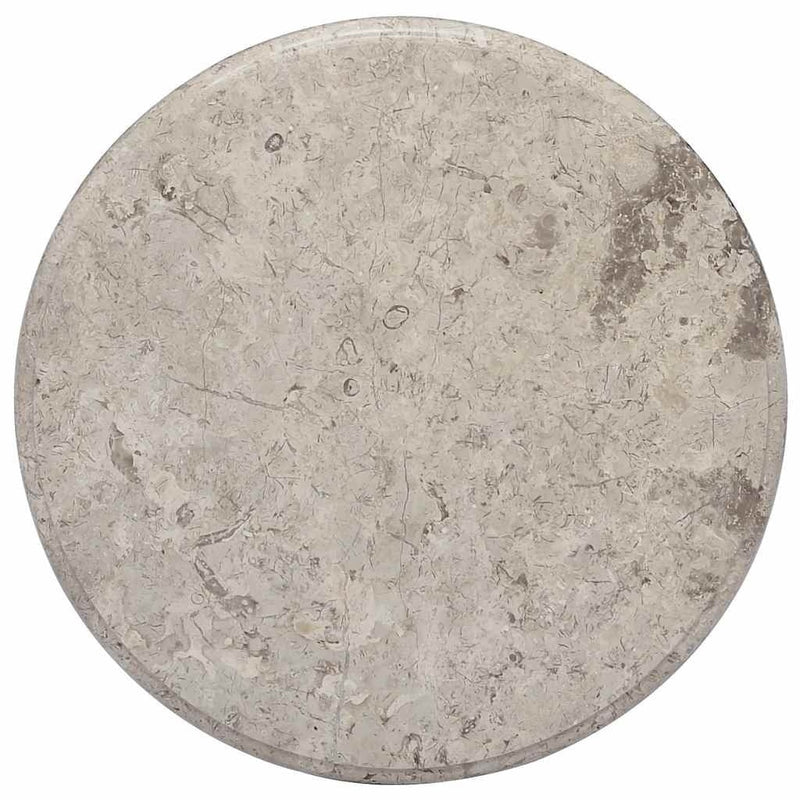vidaXL Marble Table Top, 50 cm Diameter, Grey - Image 11 of 24