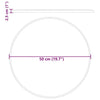 vidaXL Marble Table Top, 50 cm Diameter, Grey - Image 14 of 24