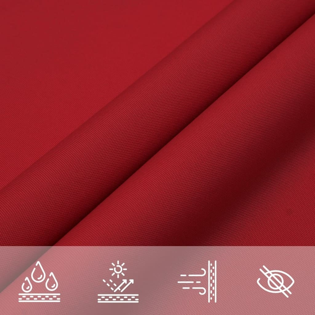 Parasole a Vela Rettangolare Tessuto Oxford 5×7m Rosso - Image 22 of 58