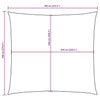 Parasole a Vela Quadrato in Tela Oxford con Rivestimento in PU, 7×7 m Beige - Image 72 of 75