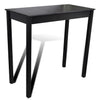 vidaXL Bar Table Set with 4 Stools, MDF/Wood, 115 x 55 x 107 cm, Black - Image 3 of 32