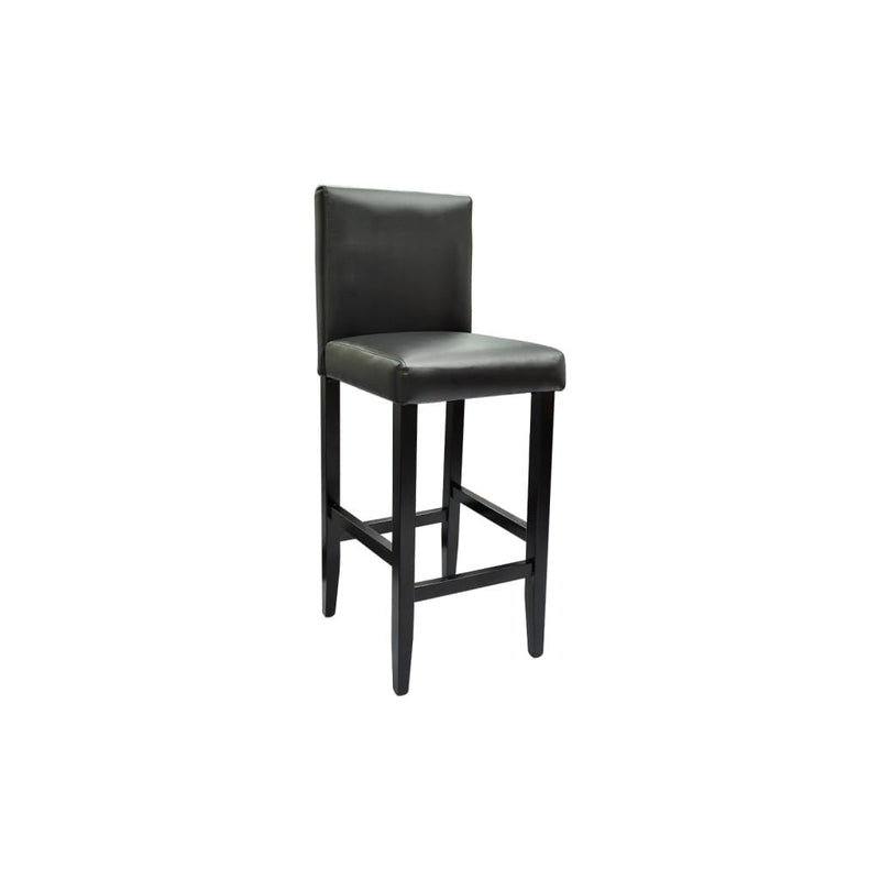 vidaXL Bar Table Set with 4 Stools, MDF/Wood, 115 x 55 x 107 cm, Black - Image 7 of 32