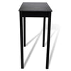 vidaXL Bar Table Set with 4 Stools, MDF/Wood, 115 x 55 x 107 cm, Black - Image 11 of 32