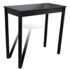 vidaXL Bar Table Set with 4 Stools, MDF/Wood, 115 x 55 x 107 cm, Black - Image 23 of 32