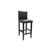 vidaXL Bar Table Set with 4 Stools, MDF/Wood, 115 x 55 x 107 cm, Black - Image 24 of 32