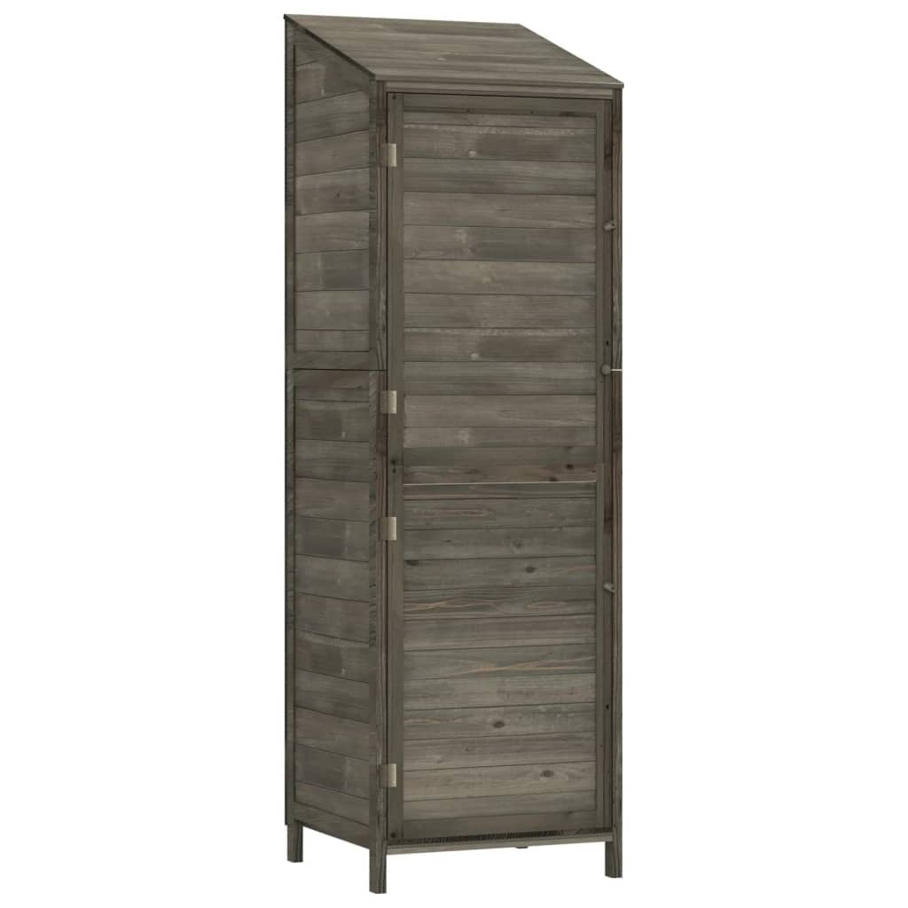 Capanno da Giardino in Legno Massello di Abete 55×52×174,5 cm Antracite - Image 12 of 39