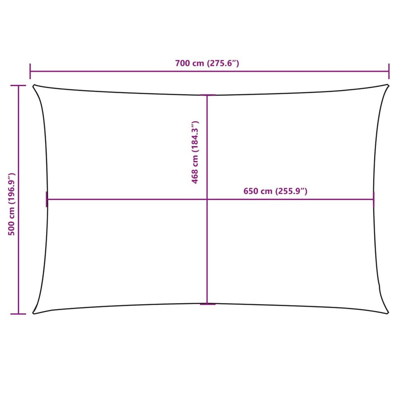 Parasole a Vela Oxford Rettangolare 6×7 m Antracite - Image 148 of 150