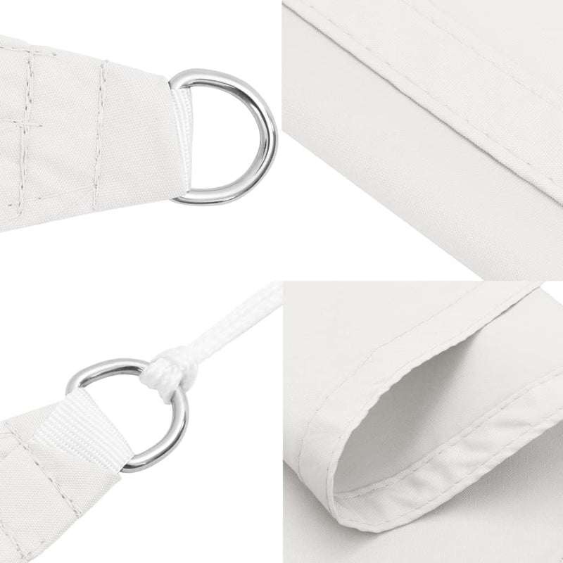 Parasole a Vela Oxford Rettangolare 2,5×5 m Bianco - Image 65 of 72
