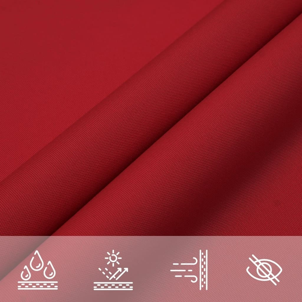 Parasole a Vela in Tessuto Oxford 4×5×5 m Rosso - Image 14 of 26
