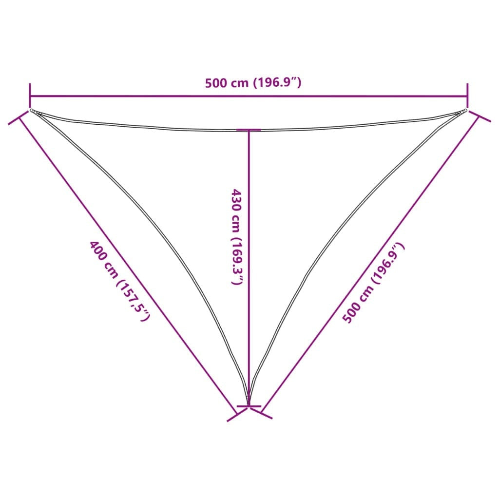 Parasole a Vela in Tessuto Oxford 4×5×5 m Rosso - Image 22 of 26