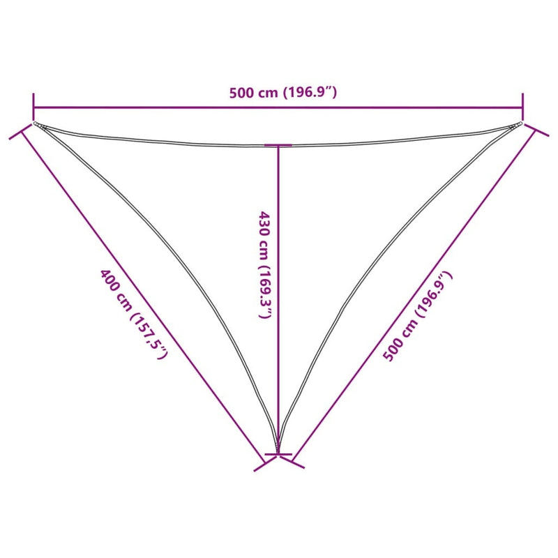 Parasole a Vela in Tessuto Oxford 4×5×5 m Rosso - Image 23 of 26