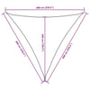 Parasole a Vela in Tessuto Oxford 6×6×6 m Verde Scuro - Image 54 of 56