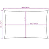 Parasole a Vela Rettangolare Oxford 2×5 m Rosso - Image 40 of 40