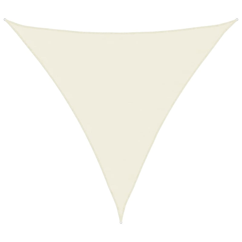 Parasole a Vela Triangolare in Tessuto Oxford 4×4×4 m Crema - Image 10 of 37