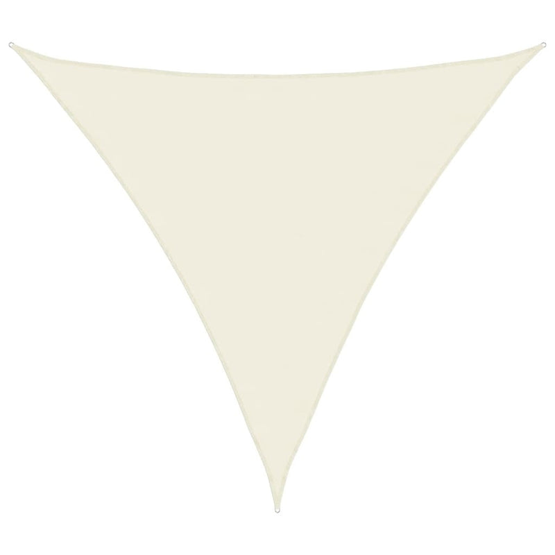 Parasole a Vela Triangolare in Tessuto Oxford 4×4×4 m Crema - Image 11 of 37