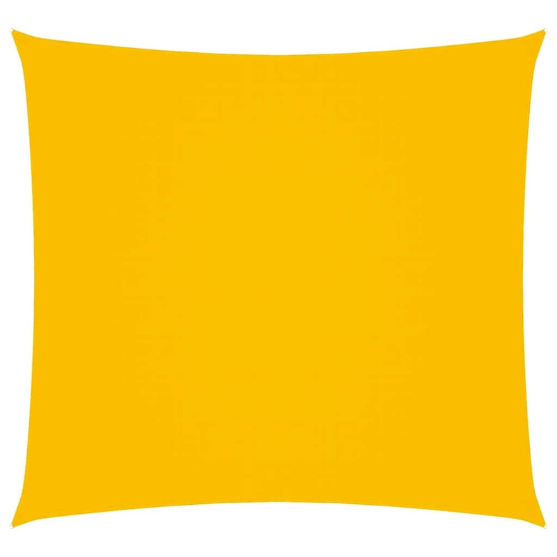 Parasole a Vela in Tessuto Oxford Rivestito PU Quadrato 6×6 m Giallo - Image 24 of 26