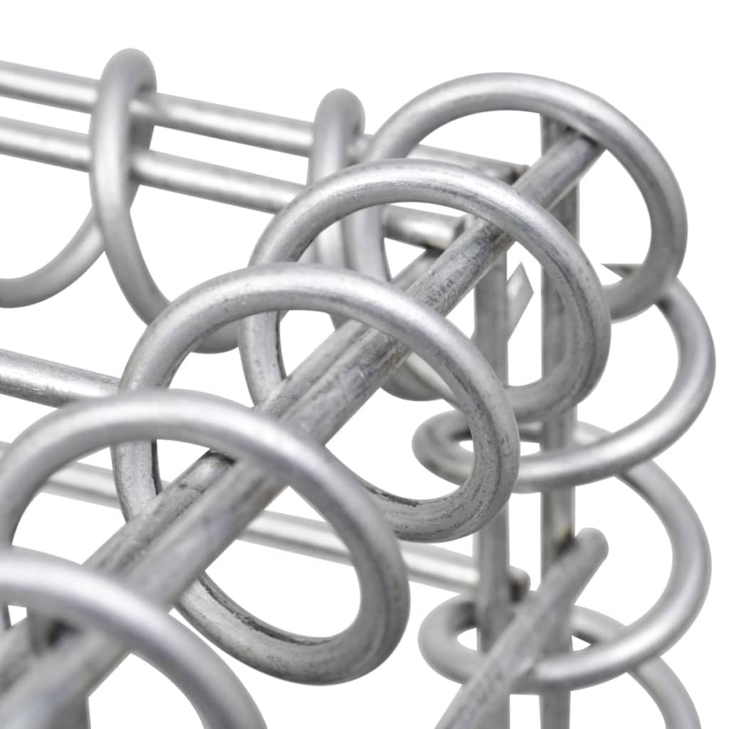 Gabbione Fioriera Filo Acciaio 260×40×200 cm Argento - Image 17 of 20