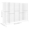 Gabbione Fioriera Filo Acciaio 260×40×200 cm Argento - Image 19 of 20