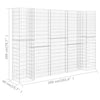 Gabbione Fioriera Filo Acciaio 260×40×200 cm Argento - Image 20 of 20