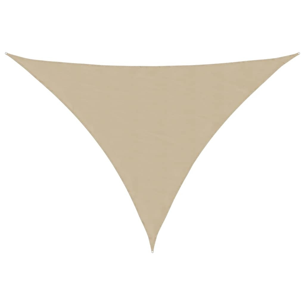 Parasole a Vela Triangolare in Tessuto Oxford 4×5×6,4 m Beige - Image 14 of 40