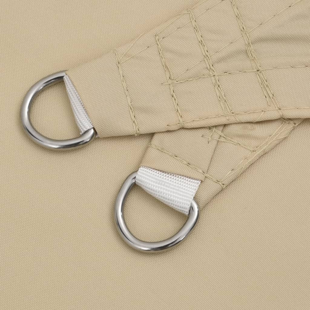 Parasole a Vela Triangolare in Tessuto Oxford 4×5×6,4 m Beige - Image 31 of 40