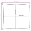 Parasole a Vela Quadrata Tessuto Oxford 7×7 m Blu - Image 38 of 40