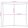 Parasole a Vela Quadrata Tessuto Oxford 7×7 m Blu - Image 40 of 40