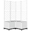 Fioriera da Giardino con Graticcio in PP 80×80×136 cm Bianca - Image 7 of 52