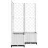 Fioriera da Giardino con Graticcio in PP 80×80×136 cm Bianca - Image 10 of 52