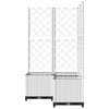 Fioriera da Giardino con Graticcio in PP 80×80×136 cm Bianca - Image 11 of 52