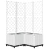 Fioriera da Giardino con Graticcio in PP 80×80×136 cm Bianca - Image 43 of 52