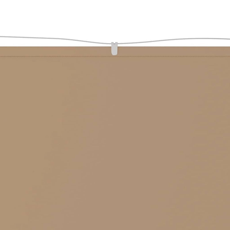 vidaXL Vertical Oxford Fabric Screen 60x1200 cm Taupe - Image 6 of 18
