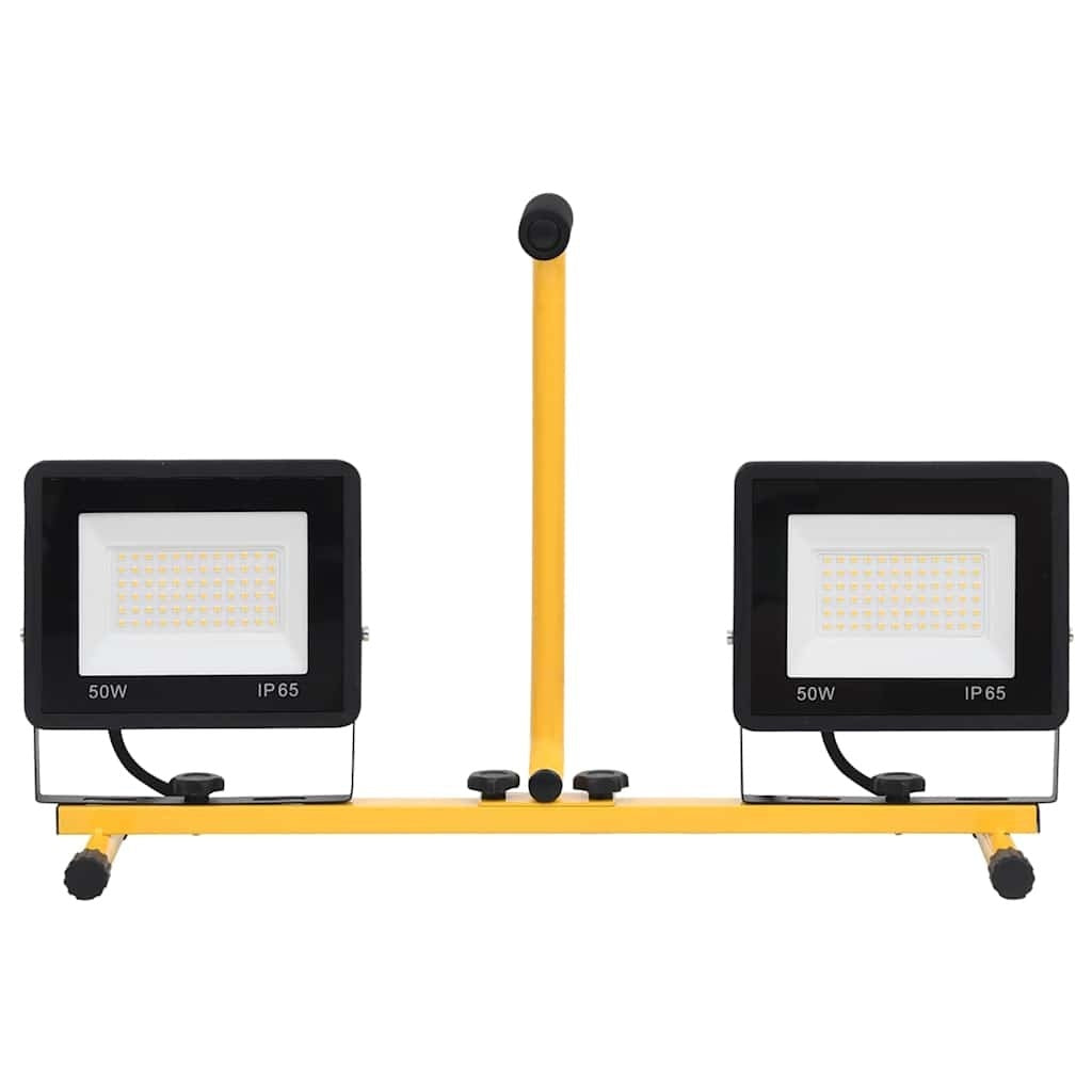 Faretto a LED con Maniglia 2×50W Alluminio e Acciaio 58,5×37,5 cm Nero e Giallo - Image 20 of 40