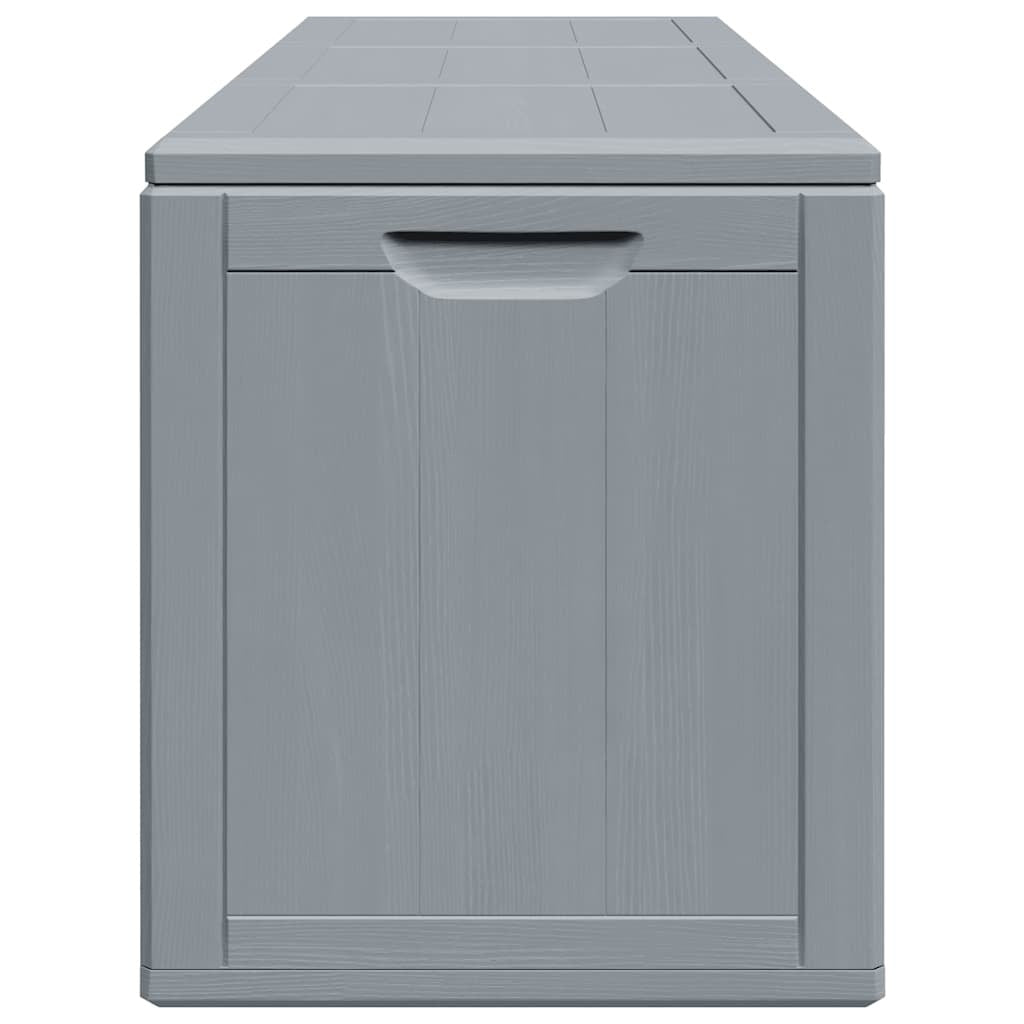 vidaXL Garden Storage Box, Polypropylene, 270 L, 118.5x44.5x51 cm, Grey - Image 2 of 39
