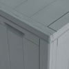 vidaXL Garden Storage Box, Polypropylene, 270 L, 118.5x44.5x51 cm, Grey - Image 20 of 39